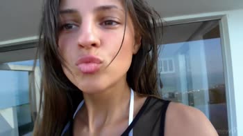 Melena A's Sun-Kissed Solo Delight