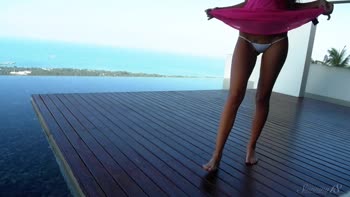 Melena A's Sun-Kissed Solo Delight