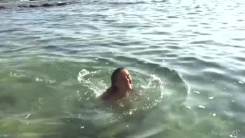 Delilah's Sultry Sea Siren Seduction: A Blonde Bombshell's Big Tit Masturbation