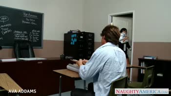 Ava Addams' Big Tit Seduction in the Classroom
