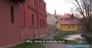 PublicAgent Russian Creampied Outdoors for Cash