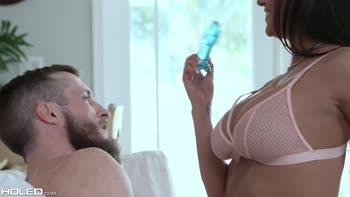Brunette Babe's Ass Stuffed Hard, Gets Her So Horny