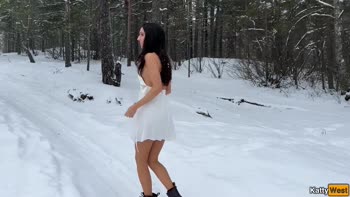 Katty West's Winter Wonderland Public Sex