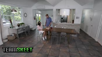 Petite Latina Ella Cruz Rides Big Cock Hardcore with Oliver Flynn