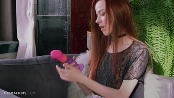 Sherice's Sultry Solo: A Redhead's Colorful Ride to Bliss