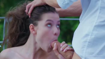 Sofi Smile's Outdoor Adventure: A Threesome Treat for Two Guys