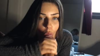 DickforJuicy's Bedroom Surprise: Big Cock Cumshot in My Mouth