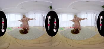 Lesbian Love: Teen (18+)'s Flexible Body Stretched to New Heights in VR