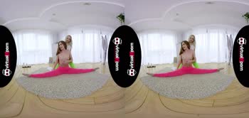 Lesbian Love: Teen (18+)'s Flexible Body Stretched to New Heights in VR