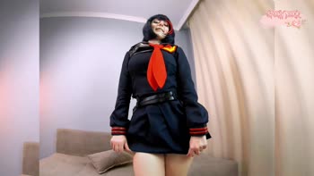 Sky Snaps' Tempting Ryuko Matoi Cosplay: POV Upskirt Teases