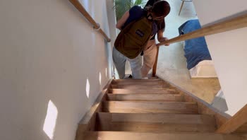 ScarlettandChanel's Secret Stairway Seduction