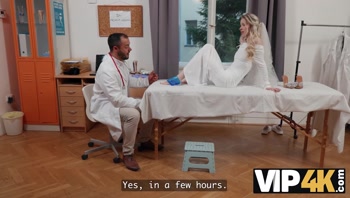 VIP4K. The Beautiful Bride, Nata Gold, seduced her Doctor right before her Wedding