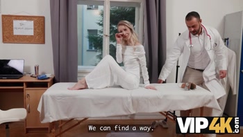 VIP4K. The Beautiful Bride, Nata Gold, seduced her Doctor right before her Wedding
