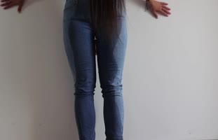 Liakink's Sultry Solo: Big Ass Latina Teasing in Jeans