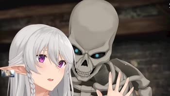 Seductive Skeleton Seduction: Anime Elf Fantasy