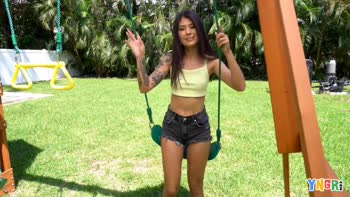 Teen (18+) Charlotte's Tattooed Teen (18+) Temptation: Backyard Blowjob, Cowgirl Ride & Rough Sex