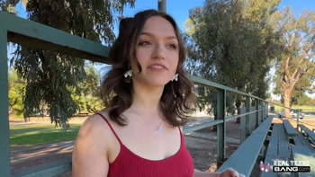 Wildwood Teen (18+) Brunette Gracie Gates in Raunchy Outdoor POV