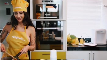 Hot lesbian Latinas cooking - Part 2 - SFW