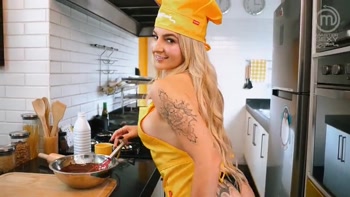Hot lesbian Latinas cooking - Part 2 - SFW