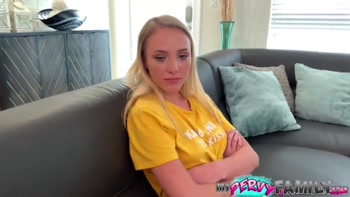 Hot Sister Fucks Big Dick stepBrother to Keep Secret