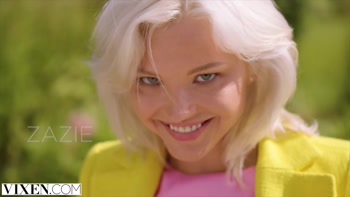 VIXEN Lilly has hot threesome on her honeymoon with Zazzie