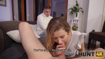 HUNT4K. Public, Kinky, and Ready to Cum. Hot sex with Andrea