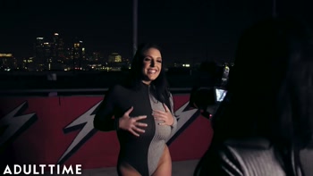 ADULT TIME Angela White & Joanna Angel ANAL Oil Squirt Threesome
