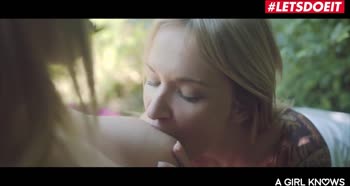A Girl Knows - Angel Piaff And Busty Nathaly Cherie Hot Outdoor Lesbian Sex