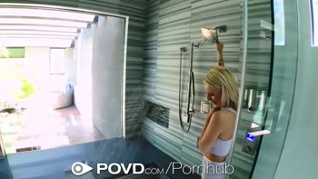 Bella Rose's Morning Delight: POV Shower Sex