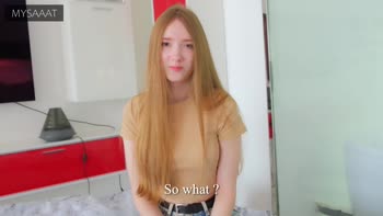Mysaaat's Stepsister Seduction: Truth or Dare Leads to Cum on Pussy