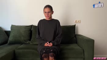 my_little_betsy - Betsy's Sweet Debut: Losing Virginity in Sizzling First Porn Casting