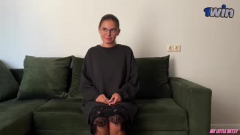 my_little_betsy - Betsy's Sweet Debut: Losing Virginity in Sizzling First Porn Casting