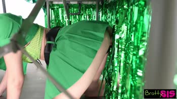 Parker Ambrose's Lucky Stepsis Seduction: St. Patrick's Day Glory Hole Blowjobs