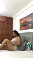 Karito_sex's Steamy Solo Play: Latin Lesbian Strap-On Delight