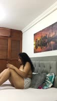 Karito_sex's Steamy Solo Play: Latin Lesbian Strap-On Delight