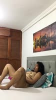 Karito_sex's Steamy Solo Play: Latin Lesbian Strap-On Delight