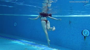 Sheril Blossom's Underwater Delight: A Russian Teen (18+)'s Solo Masturbation Session