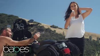 Ashley Adams' Wild Biker Rendezvous with Charles Dera