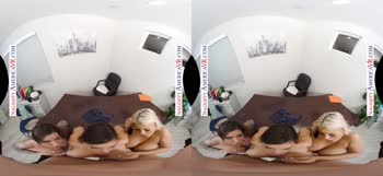Bridgette B and Krissy Lynn's Naughty Office Affair in POV VR