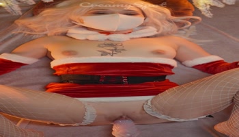Christmas Cum Overflow: Destroyed by My Monster Dildo [Vertical Version Reupload]