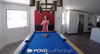 Karlie Brooks's Steamy POV Blowjob On L Table