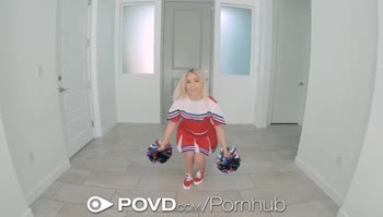 Kiara Cole's Cheerleading Blowjob Ends in a Face-Filling Cumshot