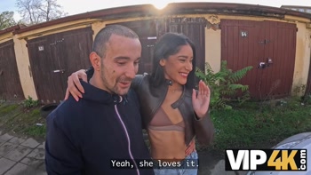 VIP4K. She showed me her Tits in Public, and I sold them a Car
