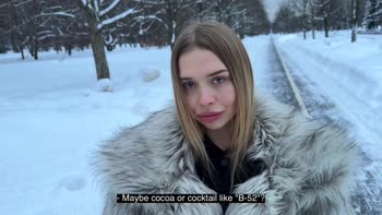Californiababe Spreads Legs in Fur Coat for Lucky Fan