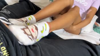 StillSinning - Sinning's Sensual Socksjob: Cum-Filled Foot Delight