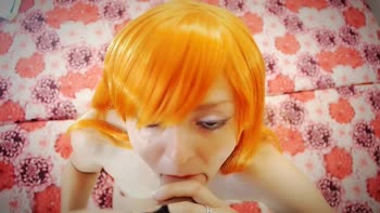 KiraFri's Teenage Redhead Delivers Sizzling POV Blowjob