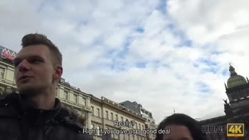 HUNT4K. Prague Pickup and Passionate Sex for Cash with Hot Brunette