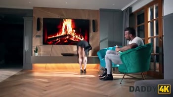 DADDY4K. Teen (18+) with amazing natural tits and ass is using a chance to fuck a mature man