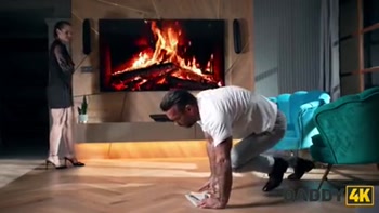 DADDY4K. Teen (18+) with amazing natural tits and ass is using a chance to fuck a mature man