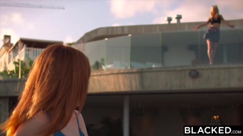 BLACKED Petite Redhead & Sexy Blonde Take On Two Huge BBCs